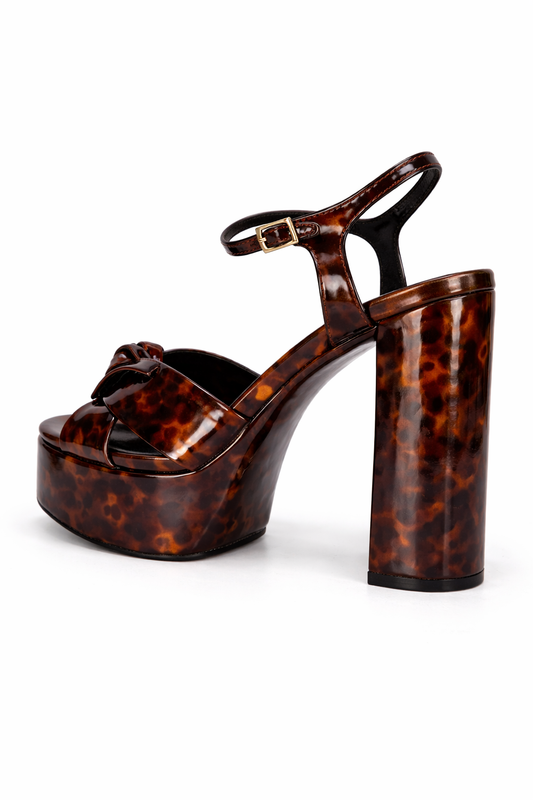Gabriel Knot Strap Platform - Tortoise Shell